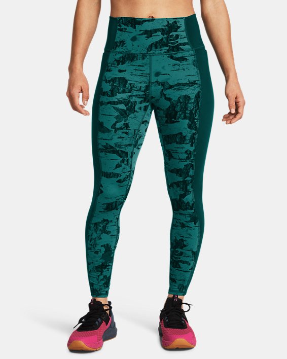 Women's Project Rock Let's Go Printed Ankle Leggings in Green image number 0
